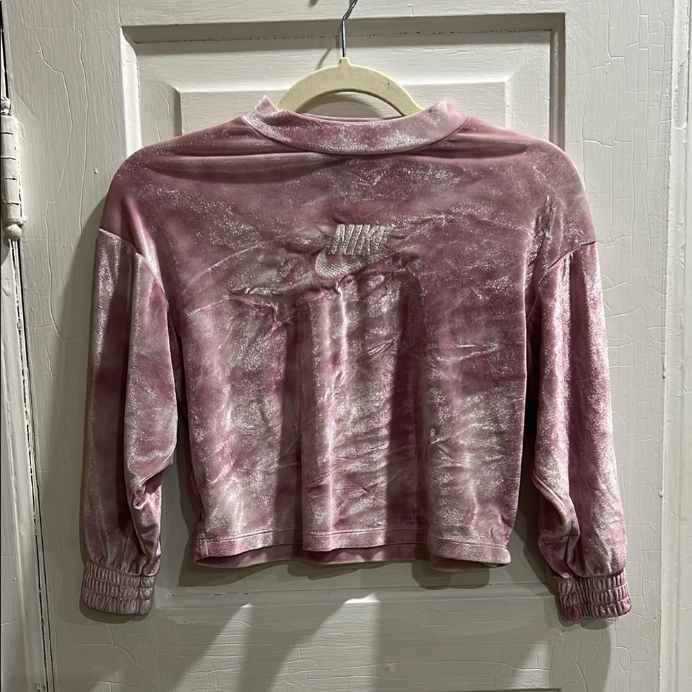 Nike Pink Velvet Sweatshirt